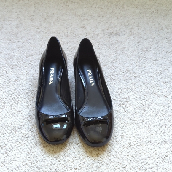 Prada Shoes - Prada Glossy Black Loafers for Women